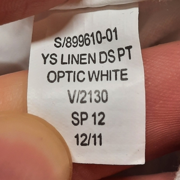 NWT Gap (size 18) Hadley Linen Pants White - Picture 8 of 8